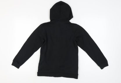 McKenzie Boys Black Full Zip Hoodie 12-13 Years, Hooded, Logo