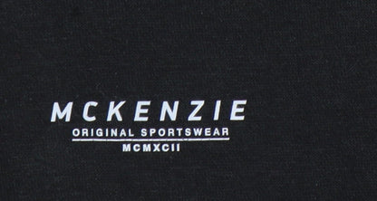McKenzie Boys Black Full Zip Hoodie 12-13 Years, Hooded, Logo