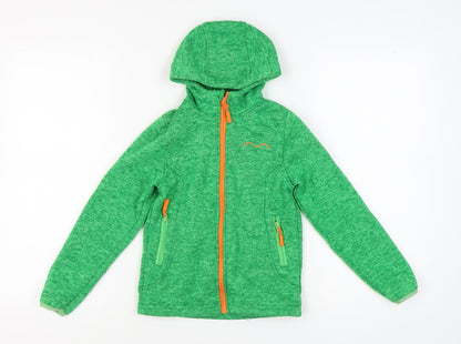 Comptoir Des Montagnes Boys Green Hooded Jacket, 10 Years