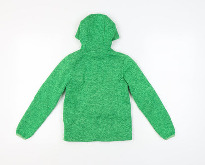 Comptoir Des Montagnes Boys Green Hooded Jacket, 10 Years