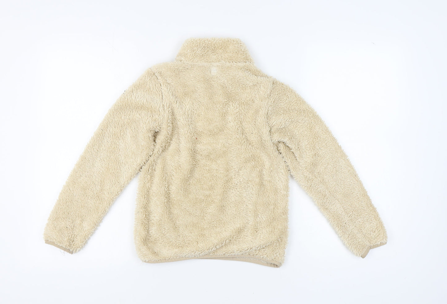 Mountain Warehouse Girls Beige Fleece 1/2 Zip Sweatshirt 9-10 Yrs