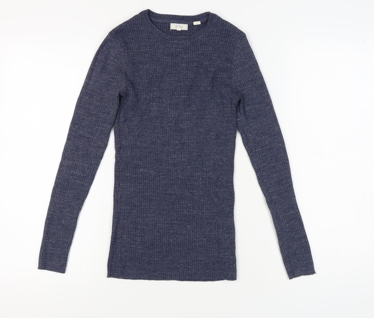 Womens UK Size 8 Fat Face Blue Pullover Jumper