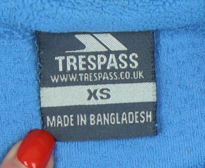 Trespass Women's Blue XS Fleece Henley Sweatshirt