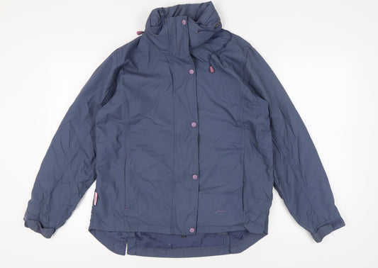 Womens UK Size 10 Joules Blue Parka Coat