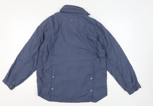 Womens UK Size 10 Joules Blue Parka Coat