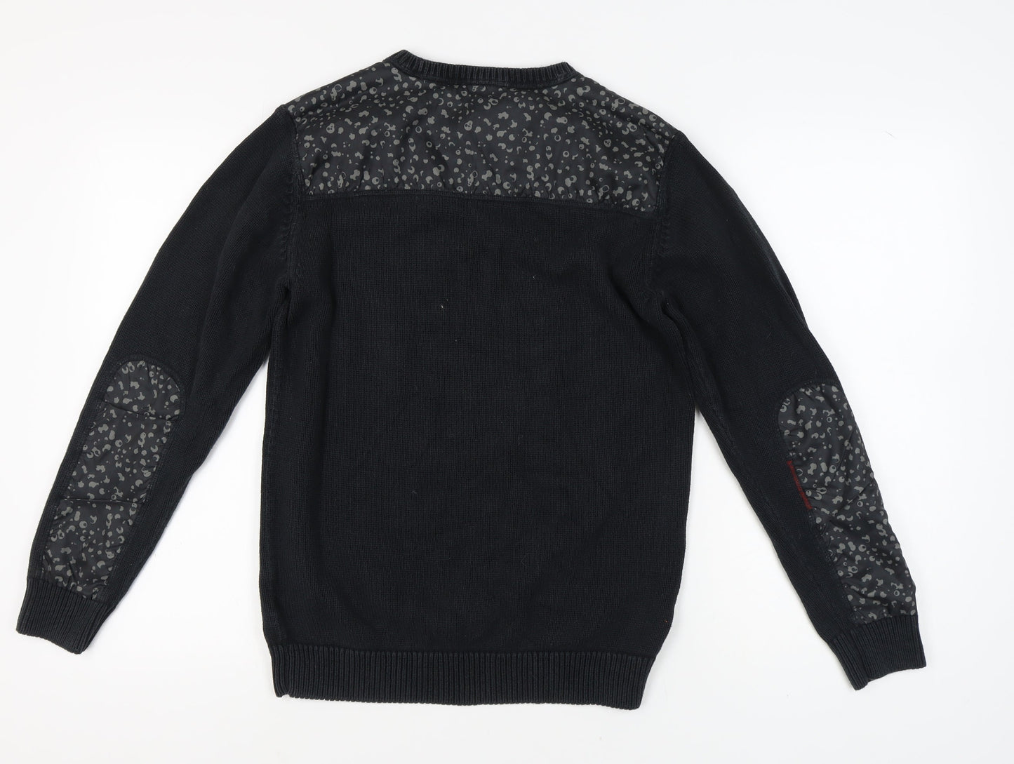 Adidas Men's Black Medium Pullover Jumper Casual Knit