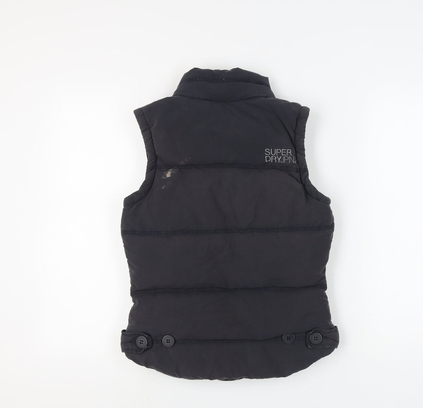 Womens UK Size S Superdry Black Puffer Jacket