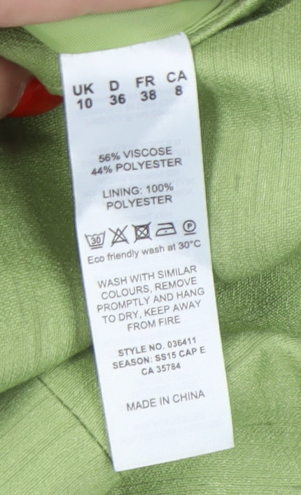 Eastex Women's Green Blazer Size 10 Long Sleeve