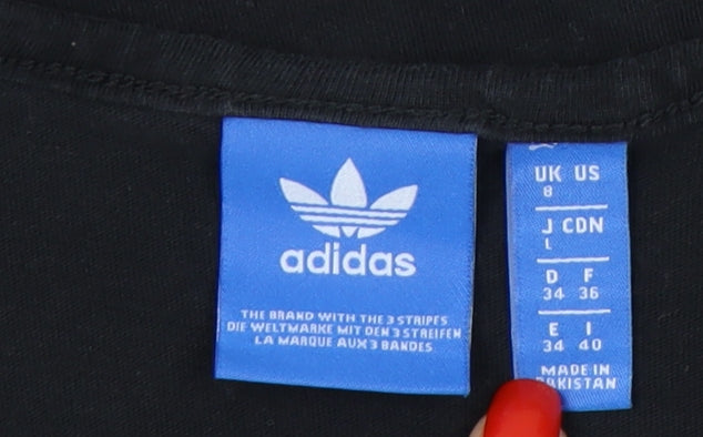 Adidas Women's Black Tank Top UK Size 8 Gym Training