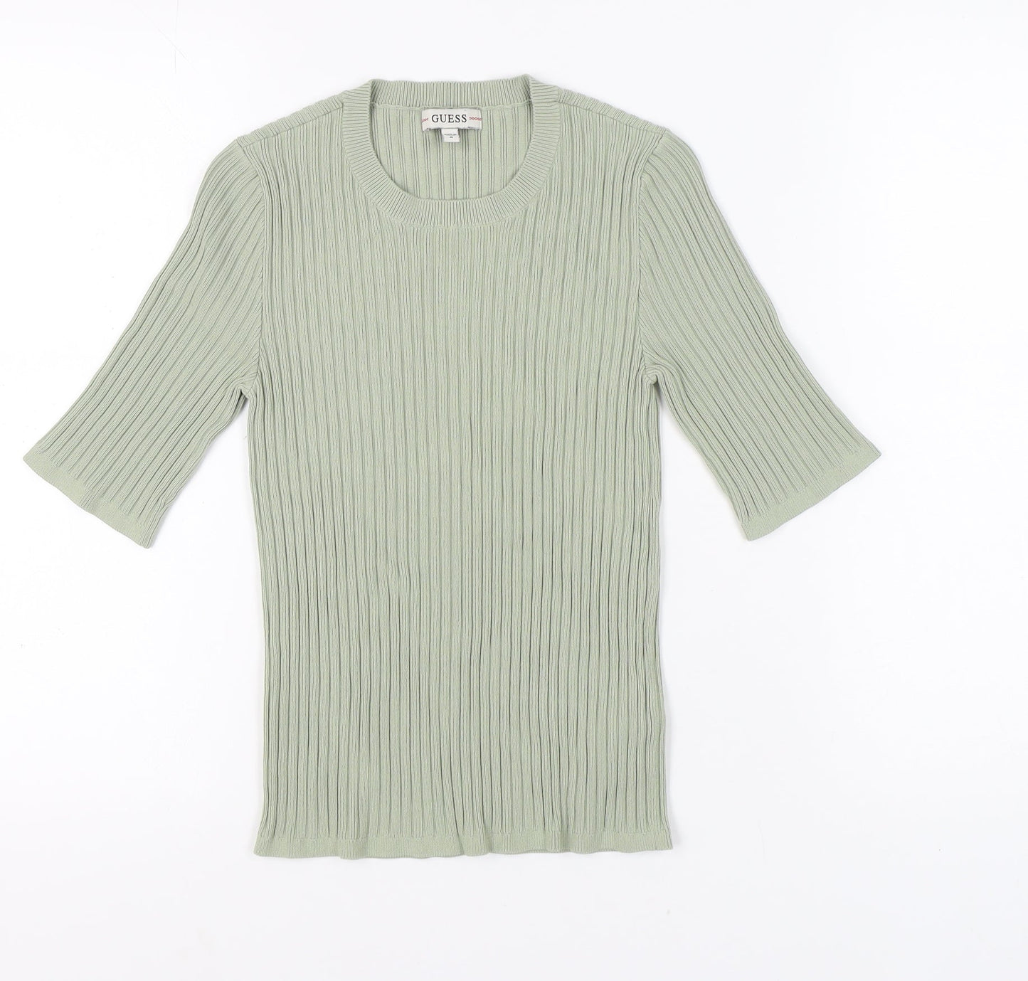 Guess Women’s Green 3/4 Sleeve Knit T-Shirt M