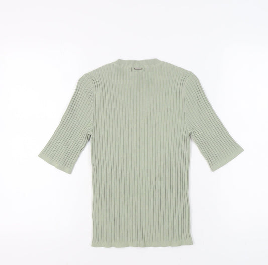 Guess Women’s Green 3/4 Sleeve Knit T-Shirt M