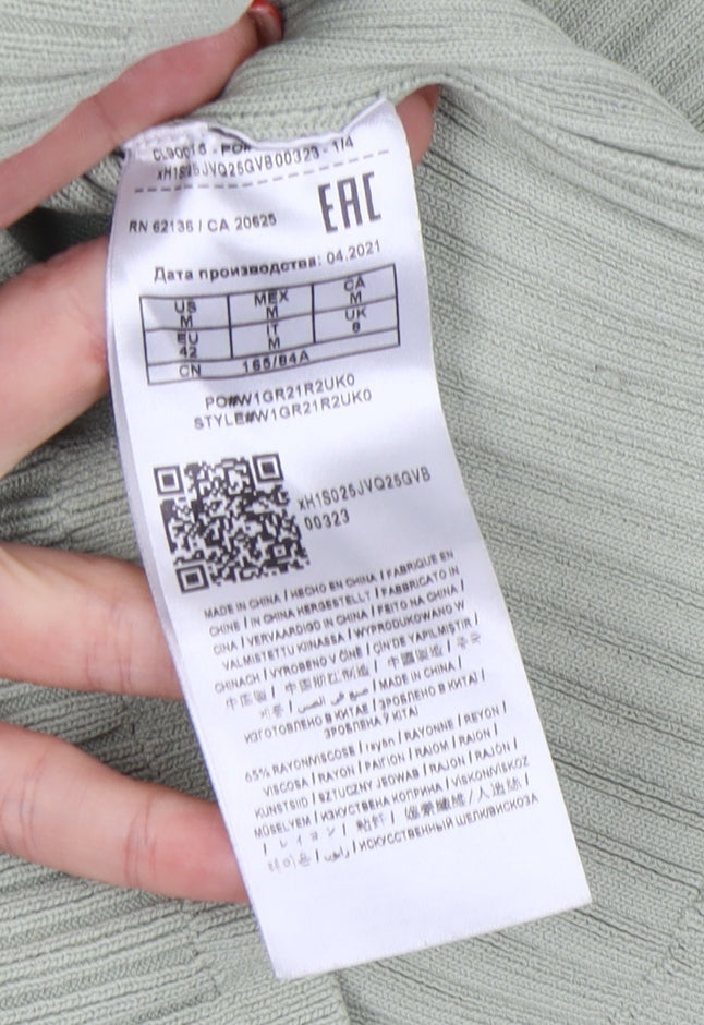 Guess Women’s Green 3/4 Sleeve Knit T-Shirt M