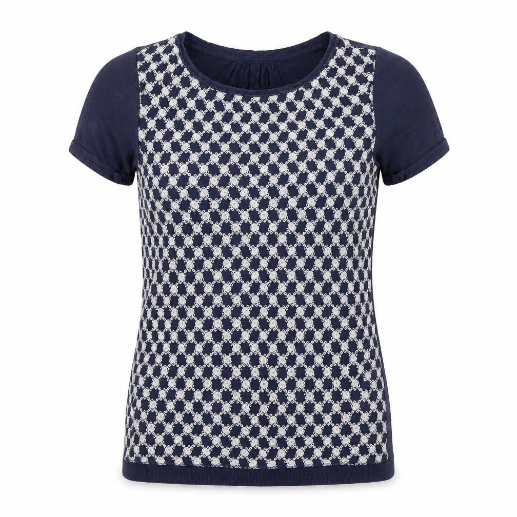 Womens UK Size 8 Fat Face Blue Basic T-Shirt