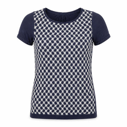 Womens UK Size 8 Fat Face Blue Basic T-Shirt