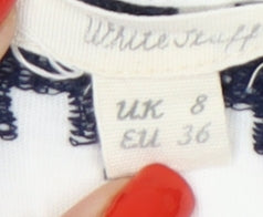 Womens UK Size 8 White Stuff White Basic Blouse