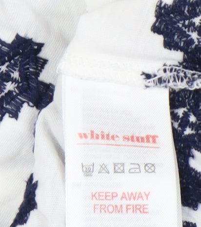 Womens UK Size 8 White Stuff White Basic Blouse