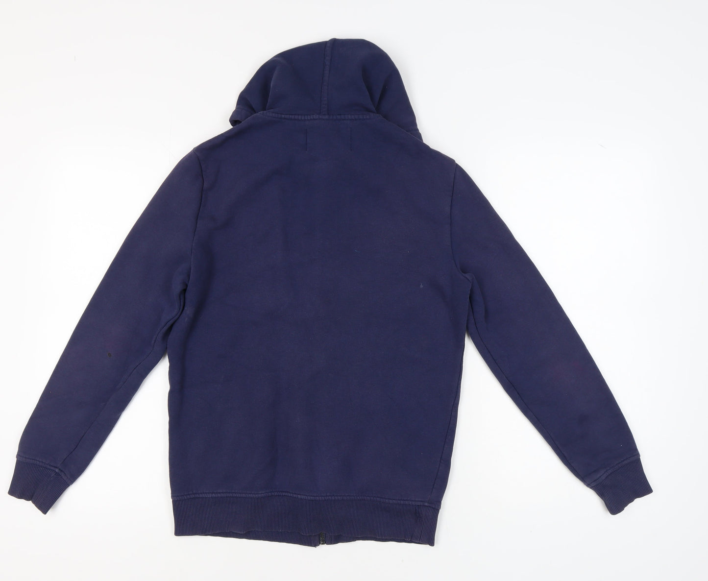 Mens UK Size S Calvin Klein Blue Full Zip Hoodie