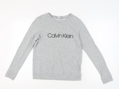 Womens UK Size XS Calvin Klein Grey Pullover Sweatshirt