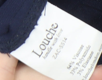 Womens UK Size 10 Louche Slim Fit  Blue Trousers