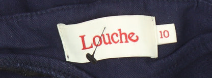 Womens UK Size 10 Louche Slim Fit  Blue Trousers