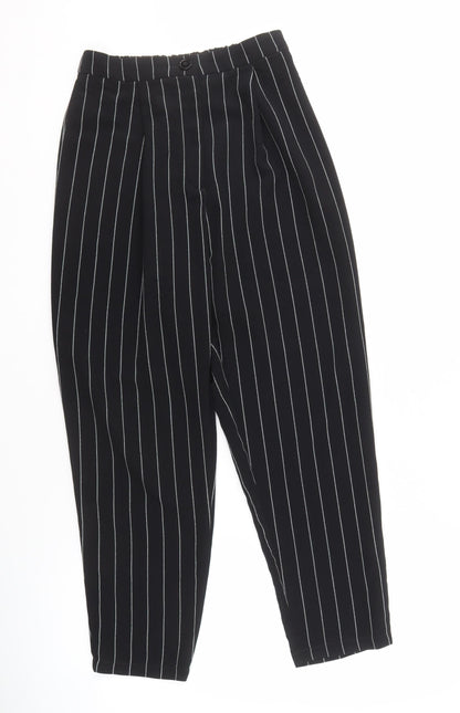 Womens UK Size 8 Divided Regular Fit Casual Black Trousers