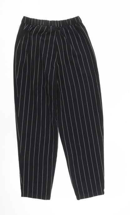 Womens UK Size 8 Divided Regular Fit Casual Black Trousers