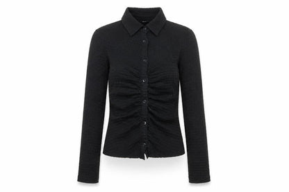 Stradivarius Women's Black Button-Up Shirt Size S