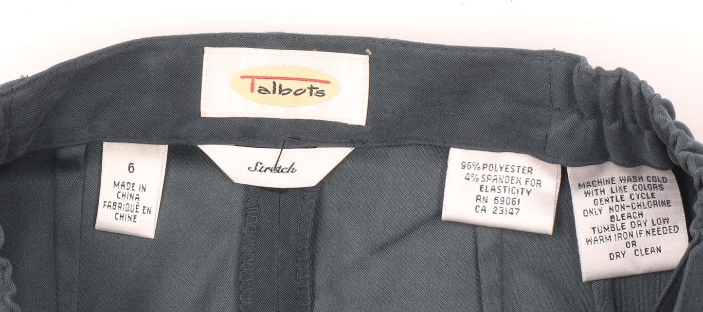 Womens UK Size 6 Talbots Regular Fit Casual Blue Trousers
