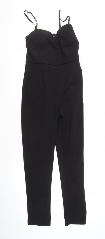 New Look Women's Black Sleeveless Jumpsuit Size 8