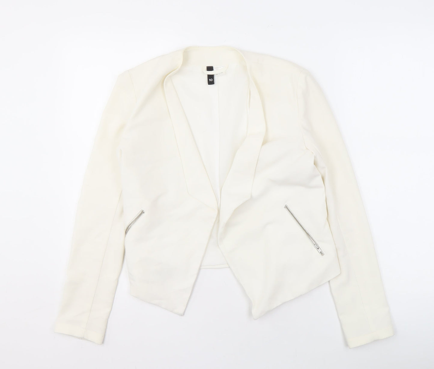 Divided Women's White Blazer Size 10 - Formal Workwear