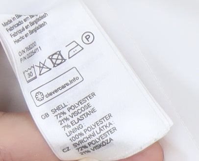 Divided Women's White Blazer Size 10 - Formal Workwear