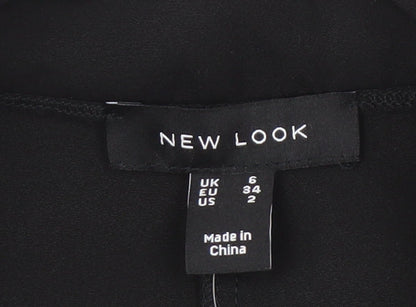 New Look Women's Black Straight Trousers Size 6