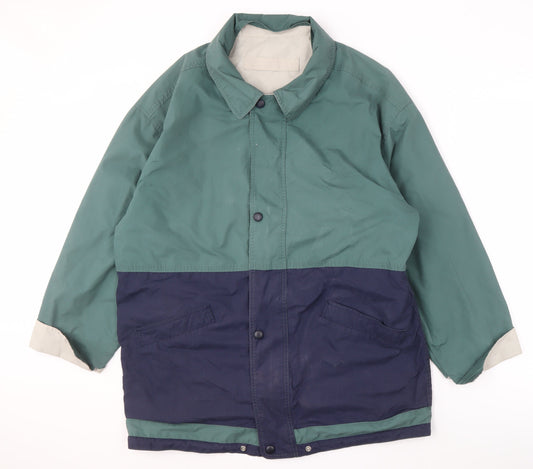 C&A Unisex Green Blue Jacket Size 46 Casual
