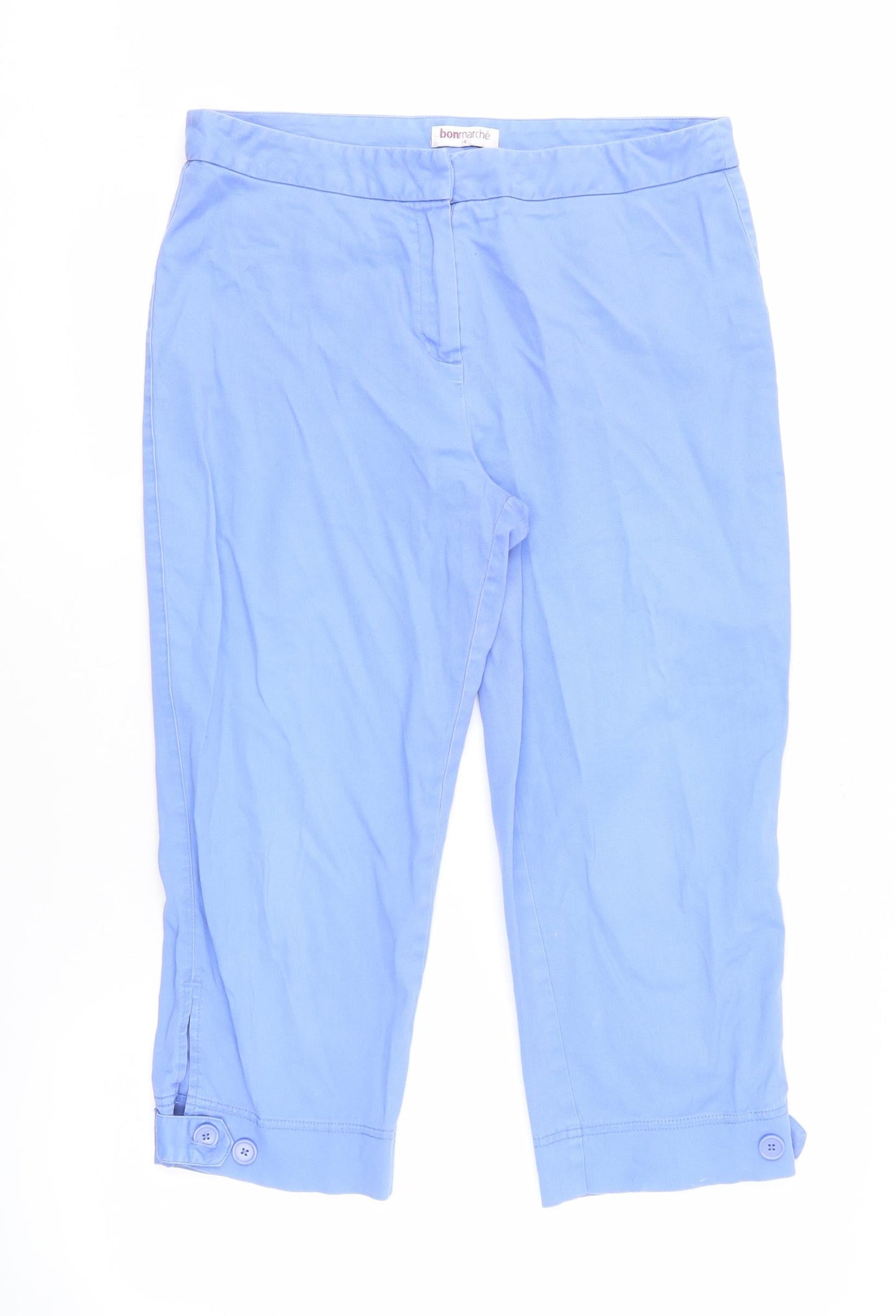 Bonmarché Women's Blue Capri Trousers 14