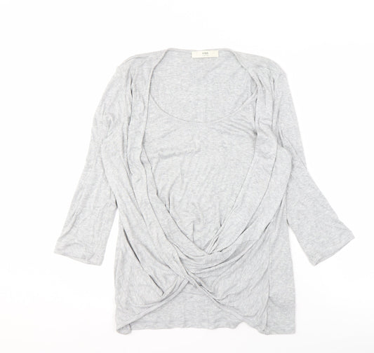 Womens UK Size 16 Marks and Spencer Grey Cardigan Jumper