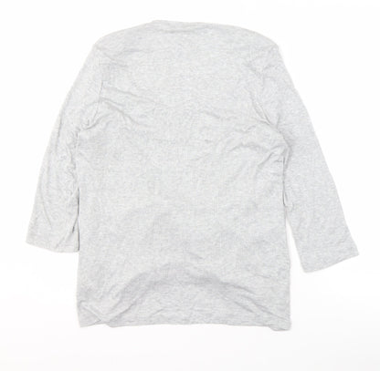 Womens UK Size 16 Marks and Spencer Grey Cardigan Jumper