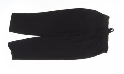 Womens UK Size S LOFT Regular Fit Jogger Black Trousers