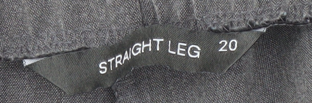 Bonmarché Women’s Grey Straight Leg Trousers Size 20