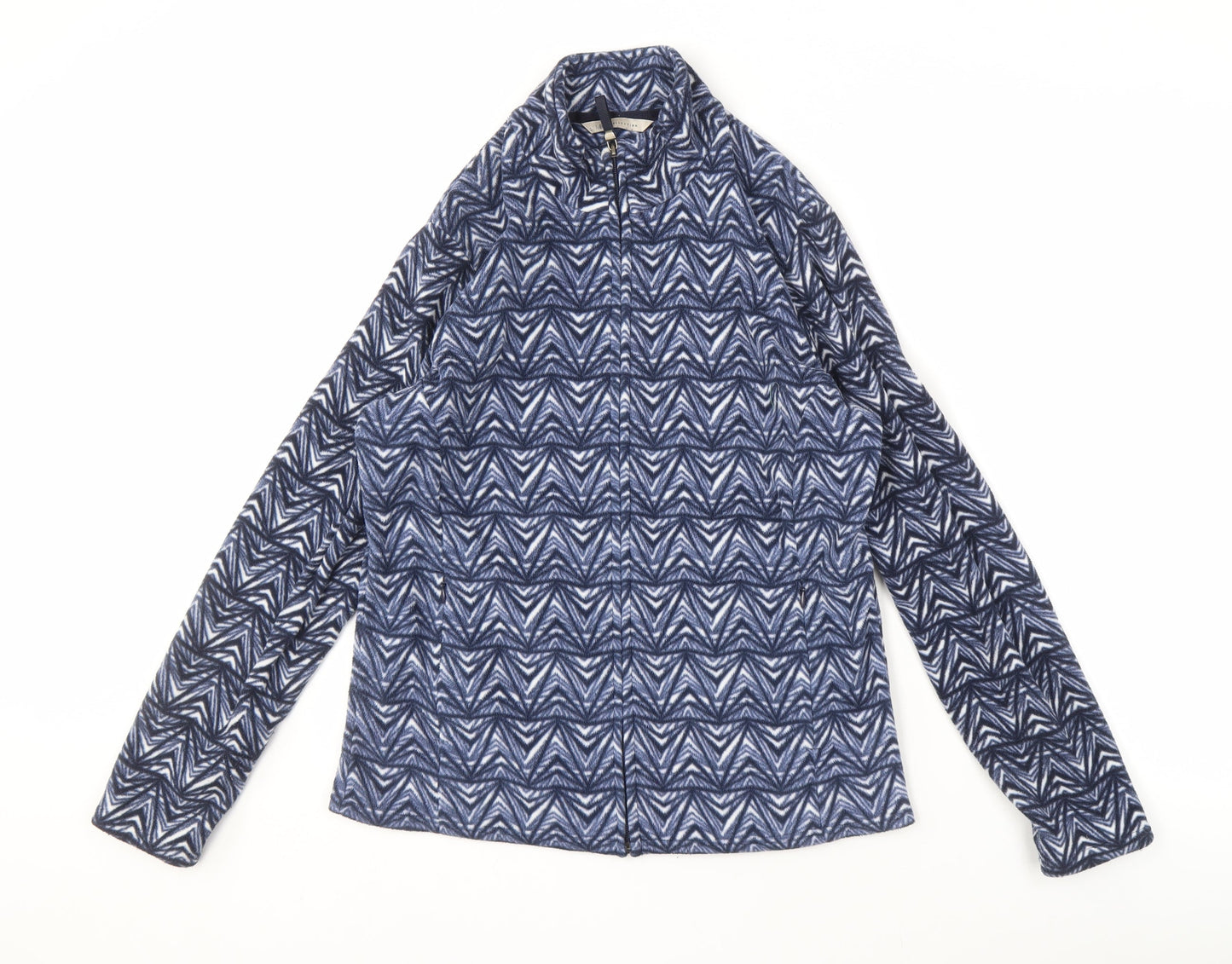 Marks and Spencer Women's Blue Geometric Jacket Size 14