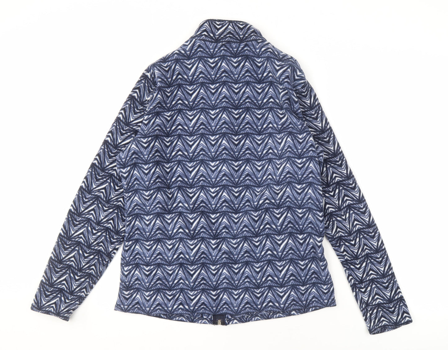 Marks and Spencer Women's Blue Geometric Jacket Size 14