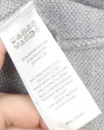 Womens UK Size M Tahari Grey Pullover Jumper