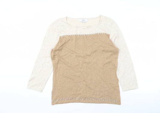 Womens UK Size 14 NEXT Beige Pullover Jumper
