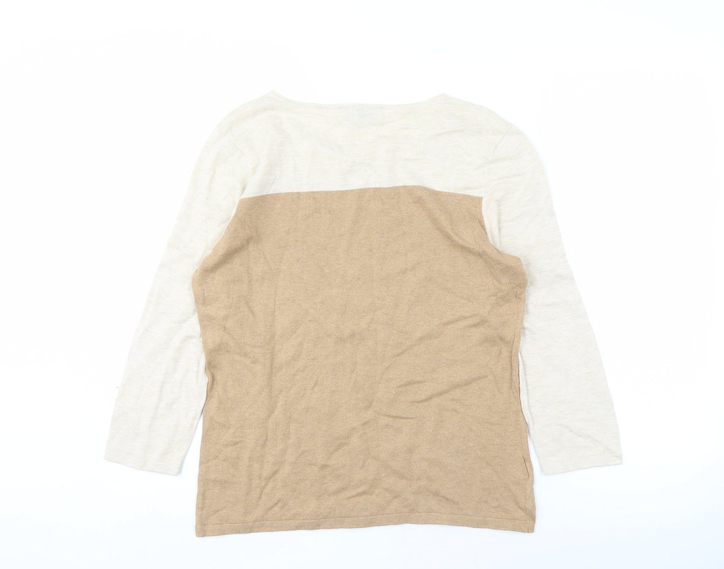 Womens UK Size 14 NEXT Beige Pullover Jumper