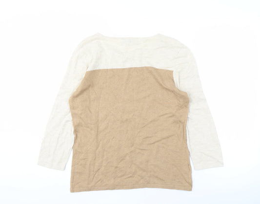 Womens UK Size 14 NEXT Beige Pullover Jumper