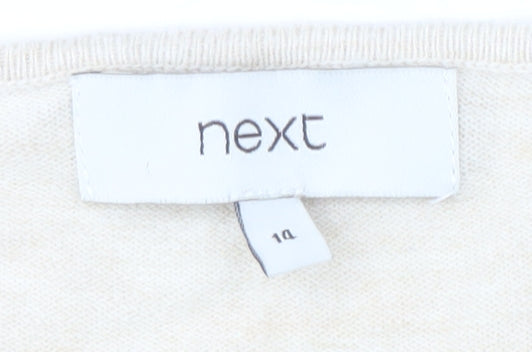 Womens UK Size 14 NEXT Beige Pullover Jumper