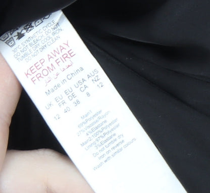 PrettyLittleThing Women's Black Tuxedo Blazer, Size 12