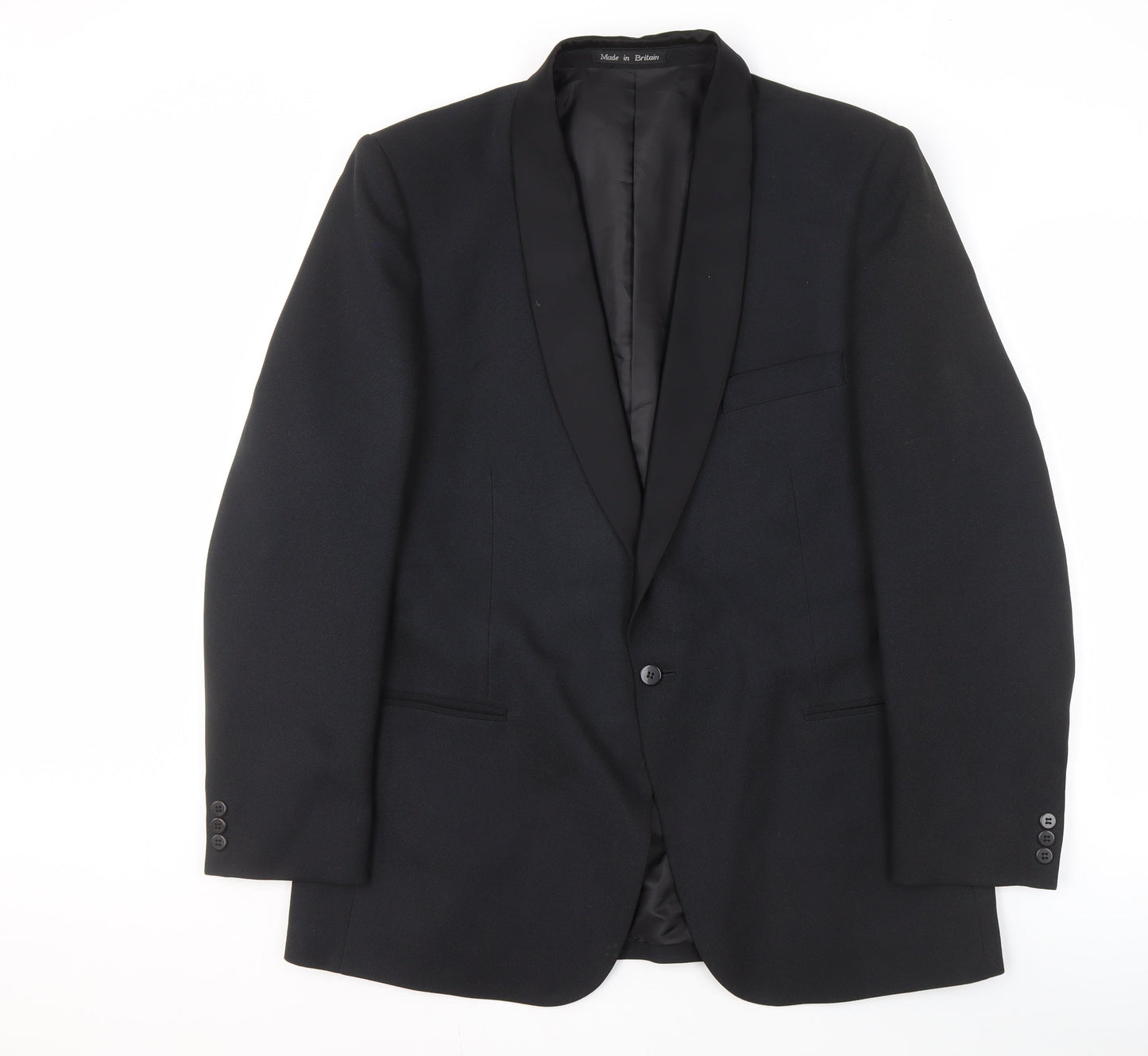 Mens UK Size 44 Dunn & Co Regular Black Suit Tuxedo