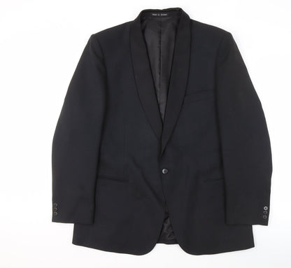 Mens UK Size 44 Dunn & Co Regular Black Suit Tuxedo
