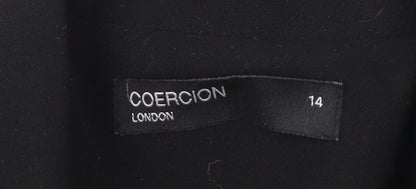 Coercion Women's Black Blazer Size 14 Business Jacket