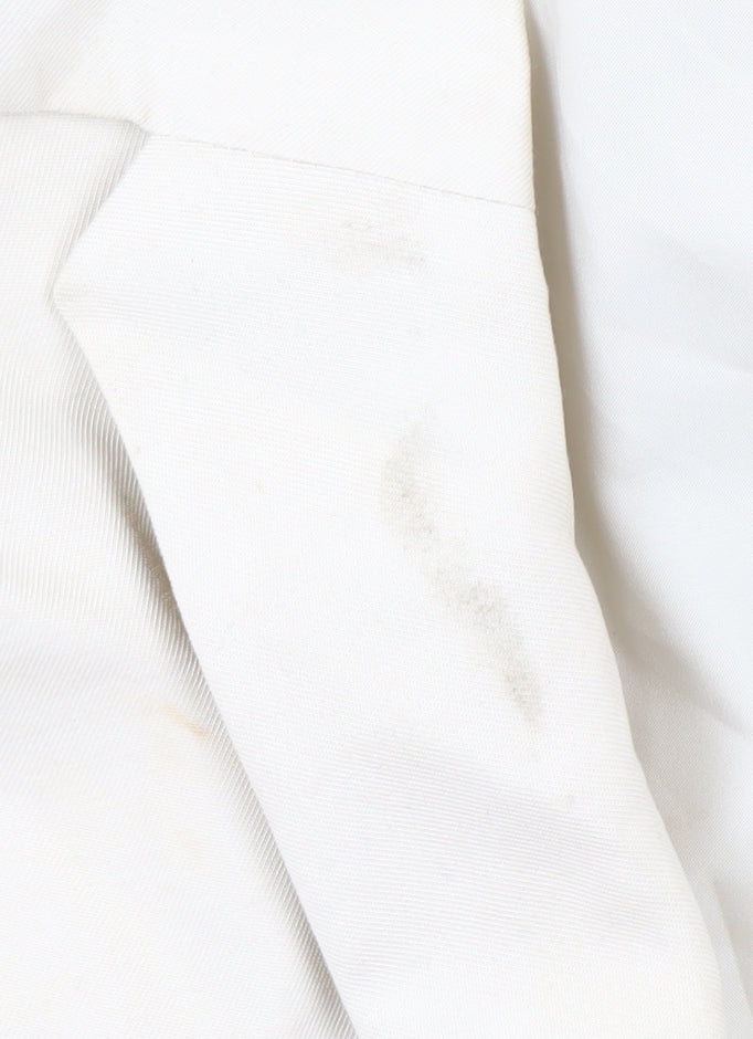 H&M Women's White Blazer, Size S, Double-Breasted